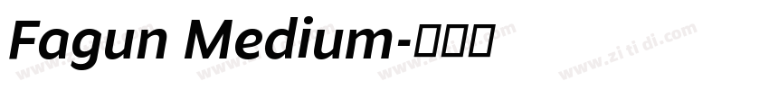Fagun Medium字体转换